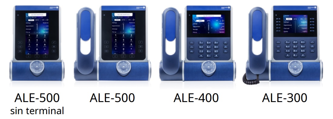 ALE DeskPhones Teléfonos de escritorio ALE Alcatel-Lucent Gama Enterprise ALE-300, ALE-400 y ALE-500 en CASTelecom