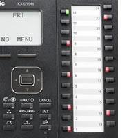 Telefono Panasonic KX-DT546 24 Teclas programables con led bicolor rojo verde