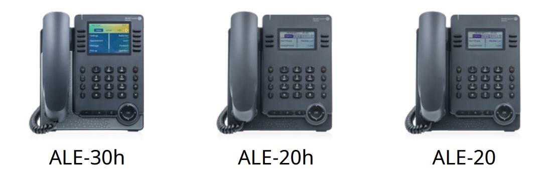 ALE DeskPhones Teléfonos de escritorio ALE Alcatel-Lucent Gama Essential ALE-20, Híbridos Digital IP ALE-20h y ALE-30h en CASTelecom