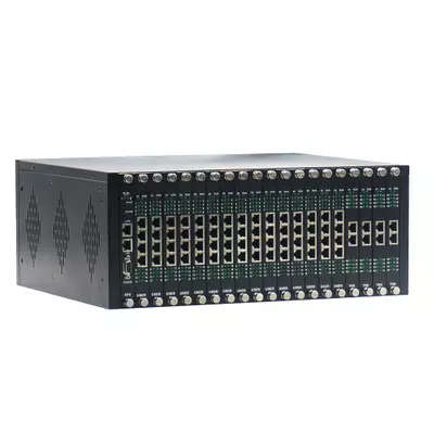 Excelltel Conmutador PABX de Alta Capacidad y Alta Densidad Intercom System PBX TP256 Frente CASTelecom