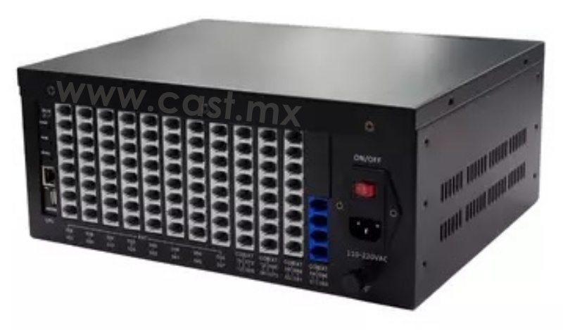 Excelltel Conmutador PABX de Mediana Capacidad Intercom System PBX TP96 Izquierdo CASTelecom