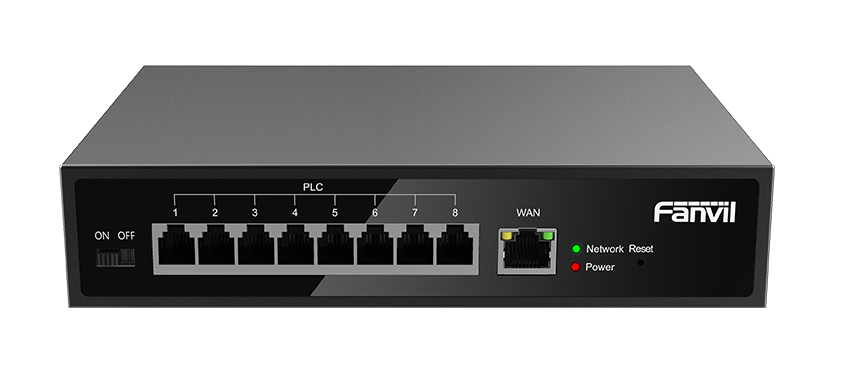 Fanvil PN8 Switch PoE de 8 puertos para Extensiones IP de 2 hilos. - CASTelecom