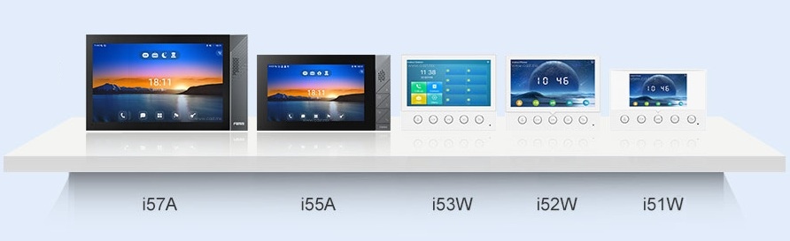 Fanvil Fanvil Link App Dispositivos Compatibles Indoor Station Monitores de Interiores Estaciones de Interiores Fanvil Serie i5xW modelos Fanvil i51W i52W i55A i57A - CASTelecom