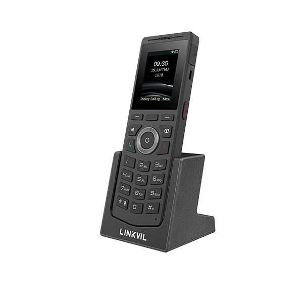 Fanvil LINKVIL W610W Telefono IP SIP WiFi 2.4 y 5 Ghz, Pantalla a Color, Bluetooth, Roaming, Boton PTT, Clip para Cinturon, Bateria 1900 mAh, 9 horas conversacion, 200 horas standby, Resiste Caidas 1.8 metros