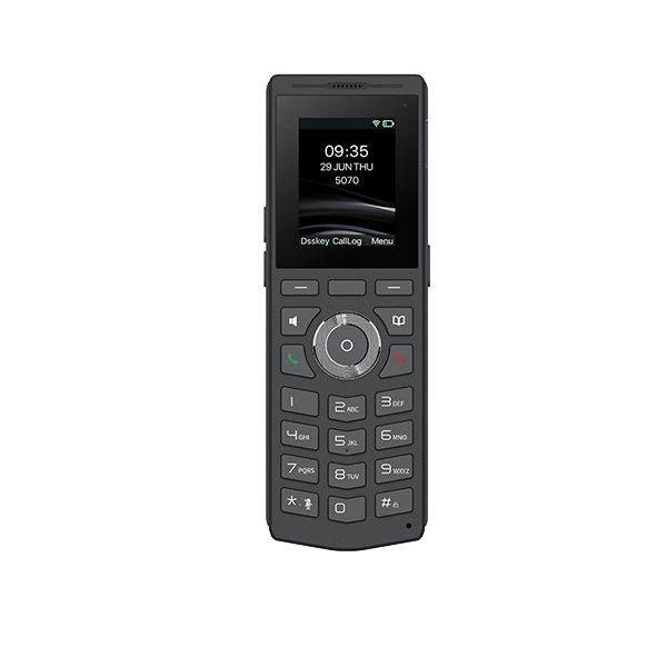 Fanvil LINKVIL W610W Telefono IP SIP WiFi 2.4 y 5 Ghz, Pantalla a Color, Bluetooth, Roaming, Boton PTT, Clip para Cinturon, Bateria 1900 mAh, 9 horas conversacion, 200 horas standby, Resiste Caidas 1.8 metros
