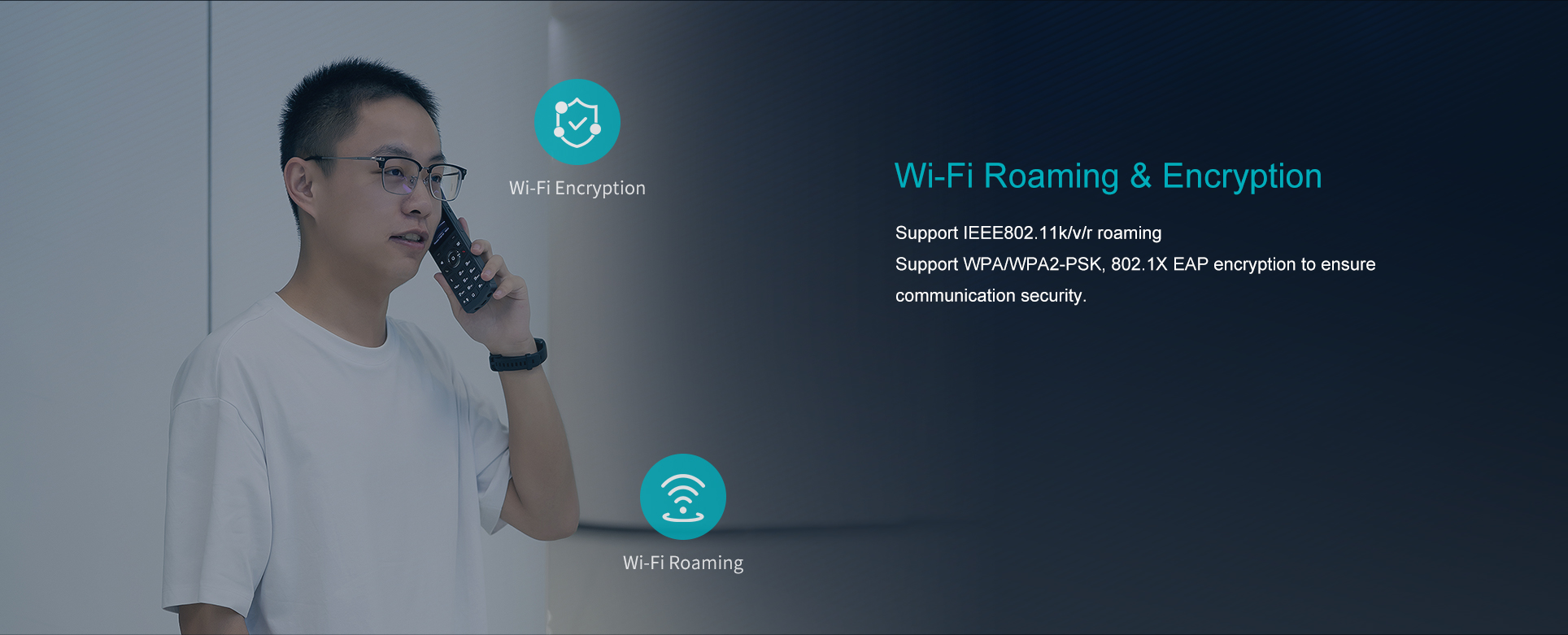 Telefono IP SIP Fanvil LINKVIL W610W Facilidades Roaming y Encriptacion