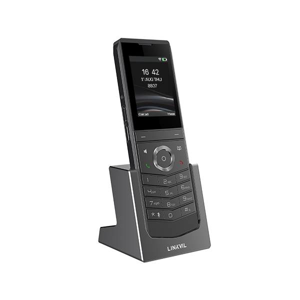 Fanvil LINKVIL W611W Telefono IP SIP WiFi 6, 2.4 y 5 Ghz, Pantalla a Color, Bluetooth, Roaming, Boton PTT, Clip para Cinturon, Bateria 1900 mAh, 9 horas conversacion, 200 horas standby, Certificacion IP67 CASTelecom