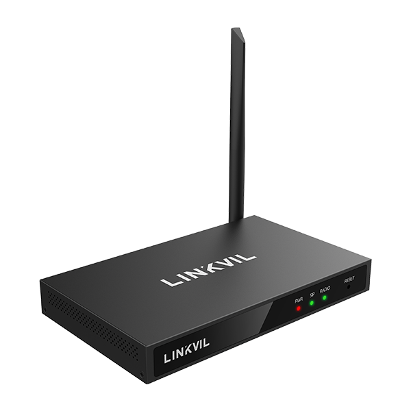 LINKVIL W712 Puerta de Enlace Gateway para Radio de Dos Vias por IP SIP RoIP Analogico Digital DMR II Motorola Hytera y otros radios de 400 a 470 MHz, 12 DCV, PoE, 2 Ethernet 10/100