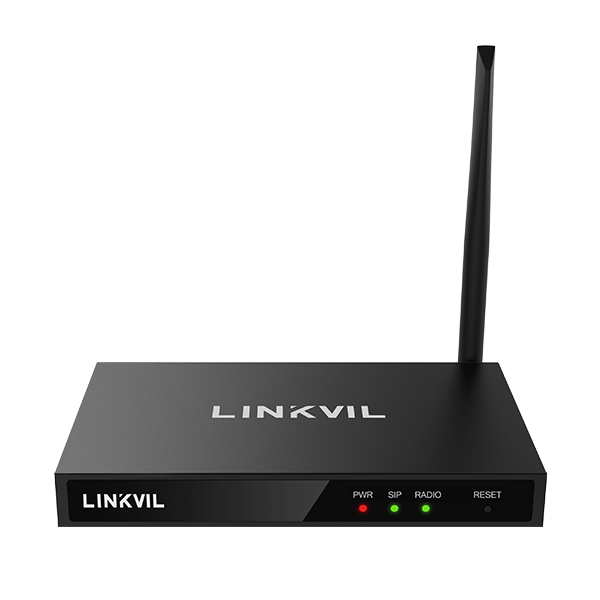 LINKVIL W712 Puerta de Enlace Gateway para Radio de Dos Vias por IP SIP RoIP Analogico Digital DMR II Motorola Hytera y otros radios de 400 a 470 MHz, 12 DCV, PoE, 2 Ethernet 10/100