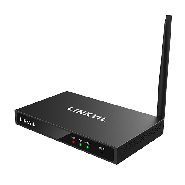 LINKVIL W712 Puerta de Enlace Gateway para Radio de Dos Vias por IP SIP RoIP Analogico Digital DMR II Motorola Hytera y otros radios de 400 a 470 MHz, 12 DCV, PoE, 2 Ethernet 10/100