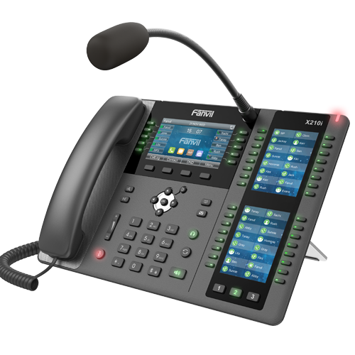 Fanvil X210i Telefono Enterprise IP con Voceo Phone Paging Console Pantalla Color 32 Teclas 96 DSS Gigabit Audio HD Bluetooth