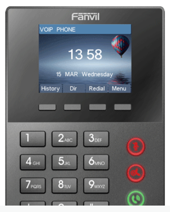 Teléfono SIP de comunicaciones unificadas Fanvil X2, con Pantalla a Color de 2.8 pulgadas con una interface inteligente y amigable