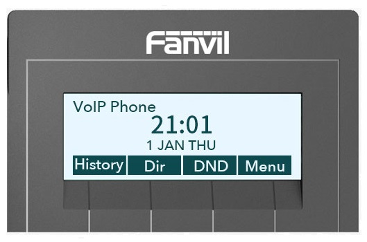 Telefono Fanvil XiP con Pantalla Retroiluminada de 128 x 48 pixeles con 4 líneas desplegadas para una mejor lectura