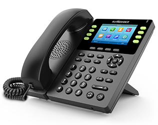 Flyingvoice FIP14G Enterprise Gigabit IPS Color Screen IP Phone 8 SIP Accounts 21 DSS Keys 2 Gigabyte Ethernet Built in 2.4GHz WiFi HD Voice G.722 and Opus Codecs are Supported Integrated PoE USB Recording.