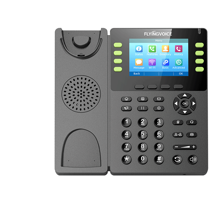 Flyingvoice Telefonos Serie FIP1x VoIP con WiFi integrado y Diseño Moderno y Ergonomico