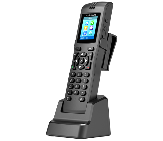Flyingvoice FIP16 Portable Business Dual Band IP Phone 2 SIP Lines 2.4GHz 5GHz Wi Fi Support IEEE802.11kr Fast Roaming Cross APs 4000mA Battery 12 Hours Standby Time 10 Hours Talk Time.