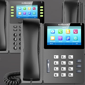 Teléfono VoIP avanzado con pantalla táctil LCD en color de 7