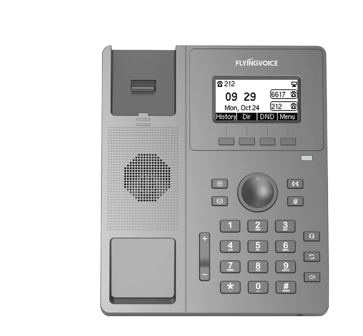 Flyingvoice Telefonos Serie P1x VoIP con Audio HD y compatible con Codec Opus y Acoustic Echo Cancelling AEC
