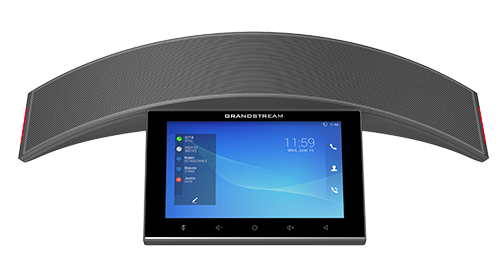 GAC2570 Telefono IP Empresarial para Conferencias Full Duplex Comunicacion de Voz de Alta Calidad HD Giga PoE+ Bluetooth WiFi 6 Frente - CASTelecom