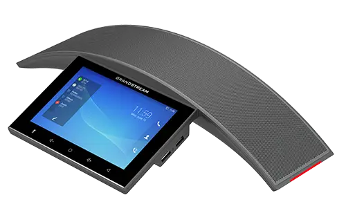 GAC2570 Telefono IP Empresarial para Conferencias Full Duplex Comunicacion de Voz de Alta Calidad HD Giga PoE+ Bluetooth WiFi 6 Inclinado Izquierda - CASTelecom