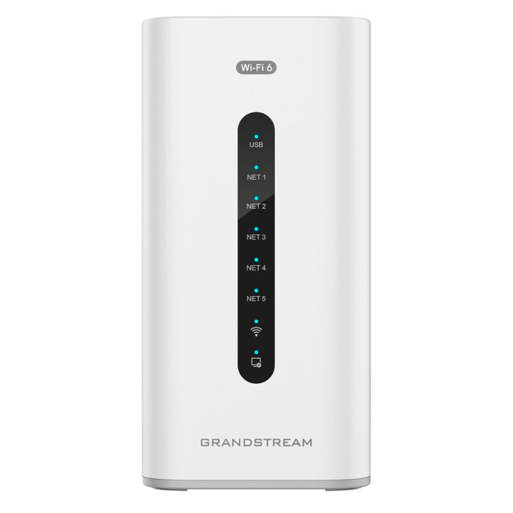 GCC6010W Todo en uno, Conmutador IP UCM, Voz Video Colaboracion, WiFi 6, 3 Antenas, Firewall, Ruteador 3 Gbps, VPN, Switch 5 puertos Gigabit, 3 puertos WAN configurables, Balanceador o Failover, 4 PoE, 1 USB, 1 MicroSD, QoS Inteligente, Fast provision, WAVE, GDMS