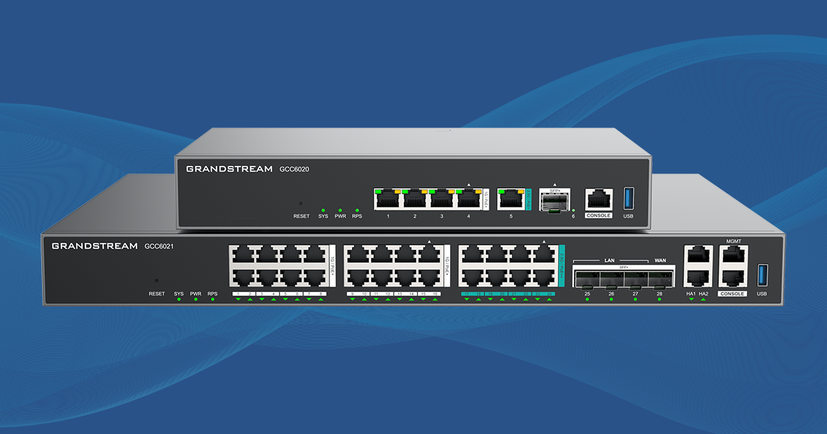 Grandstream GCC6010W Todo en uno, Conmutador UCM IP PBX Voz, Video y Colaboración Avanzada, Firewall avanzado con IA, Ruteador VPN de 3 Gbps, Switch 5 Puertos Gigabit configurables WAN/LAN y más con WiFi 6 de 3 Antenas, 3 Puertos WAN máximo, WAN Balanceador de cargas o en caso de falla Failover