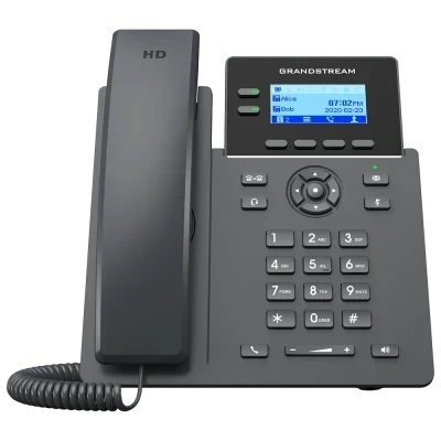 GRP2602W Telefonos SIP IP Pantalla Retroiluminado WiFi Doble Banda PoE Esencial Grandstream con Adaptador CASTelecom