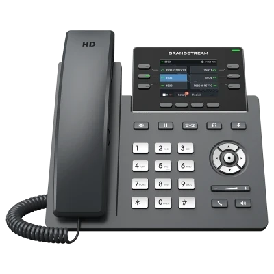 GRP2613W Telefonos SIP IP 6 Cuentas SIP 6 Teclas 24 Teclas Virtuales VPK en 4 páginas Gigabit PoE Grado Operador de Grandstream con Adaptador CASTelecom