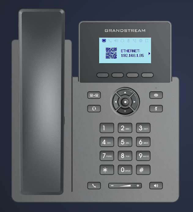 Grandstream Networks - Grandstream Acceso con Flecha Abajo al QR para entrar al Multi-Purpose Keys MPK para Teléfonos serie GRP260x modelos GRP2601, GRP2602, GRP2603 y GRP2604 Virtual Extension- CASTelecom