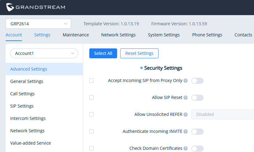 Grandstream Networks Ecosistema de Comunicaciones Empresariales Serie UCM6300 GUI Web En Linea Bienvenido a la serie UCM6300 Pagina de demostracion On Line - CASTelecom