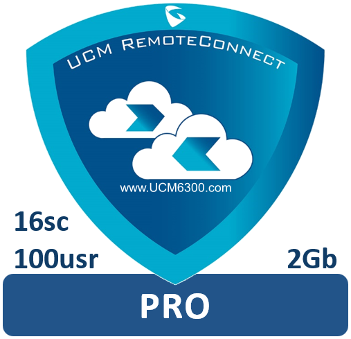 Grandstream UCMRC Remote Connect PRO 100 Usuarios 16 Llamadas Simutaneas 2Gb de Almacenamiento NAT Firewall Transversal para conexiones remotas faciles y seguras - CASTelecom
