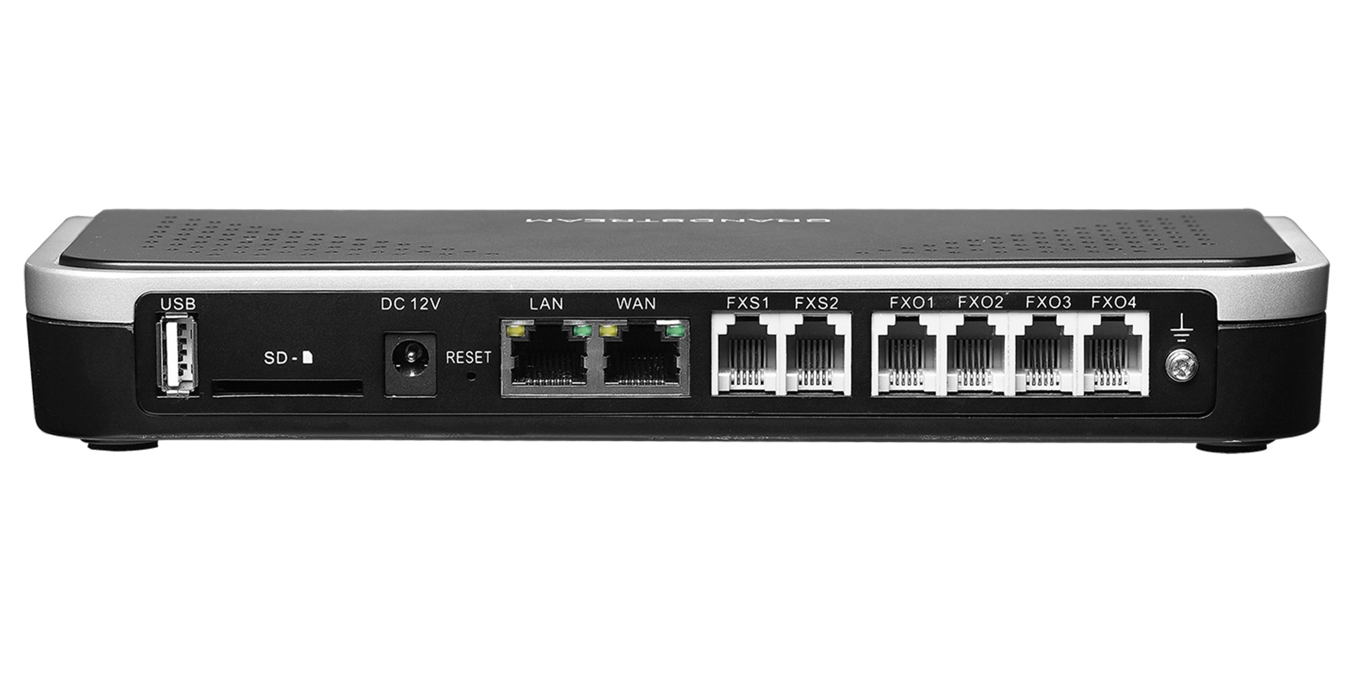 Grandstream Networks UCM6204 Conmutador IP-PBX 4 FXO troncal telefónica analogicas 2 FXS extension analogicos tradicionales 75 llamadas simultaneas - CASTelecom