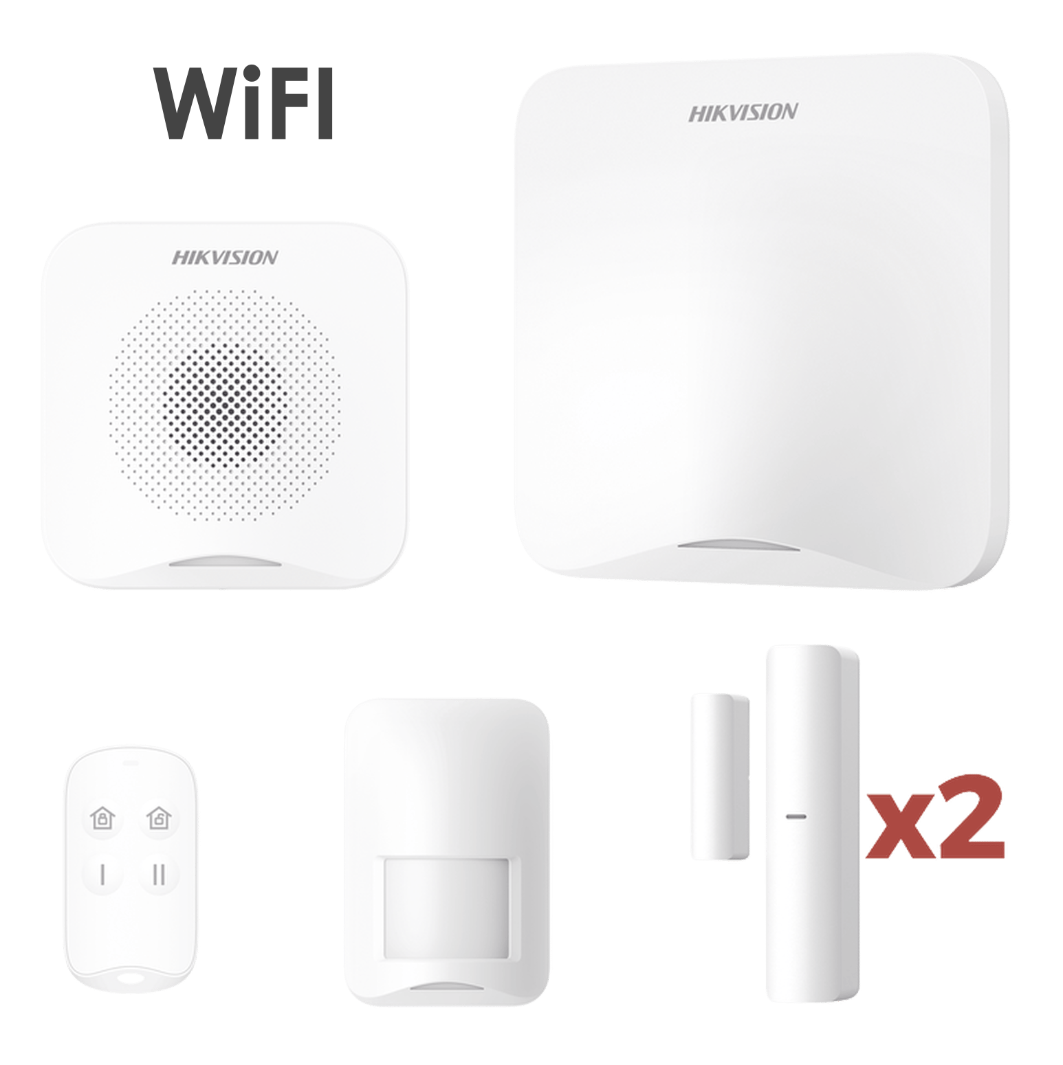 Hikvision Serie AX HOME Nuevo Sistema de Alarma Inalambrico para Interiores WiFi KIT de Alarma AX HOME WiFi CASTelecom