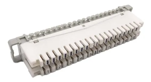 KRONE Regleta 10 Pares Mudulo de Desconexion Corte y Prueba LSA-PLUS Color Blanco CASTelecom