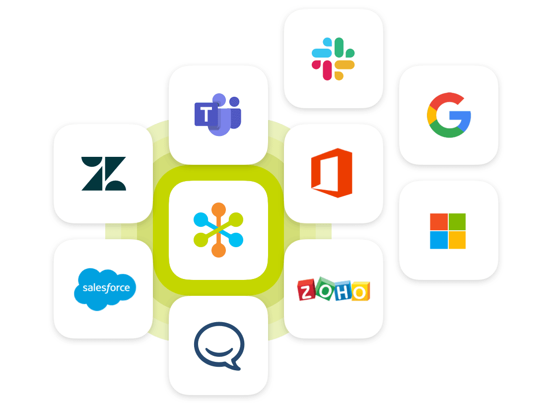 GoToConnect Aplicaciones integradas de sencilla implementacion como son Zoho Slack Outlook Salesforce Office y Microsoft Teams entre muchas otras CASTelecom