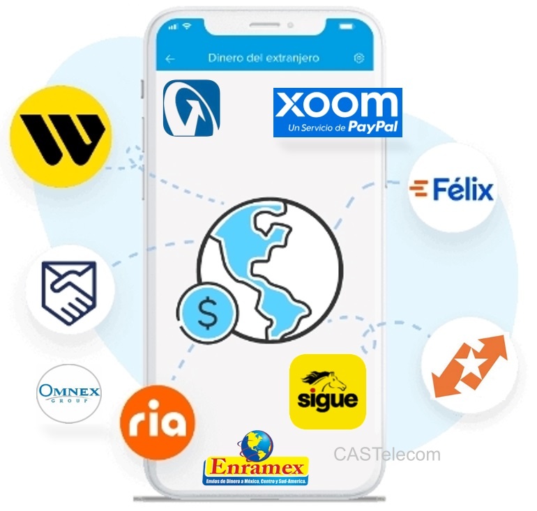 MercadoPago de MercadoLibre Gana 300 Pesos al recibir minimo 1000 pesos desde Estados Unidos y el Extranjero con Western Union Ria Felix pago Xoom de PayPal Remitly y mas CASTelecom