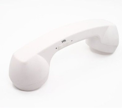 Telefono Antiguo BLANCO con Bluetooth para conectar con cualquier Celular, Smartphone o iPhone