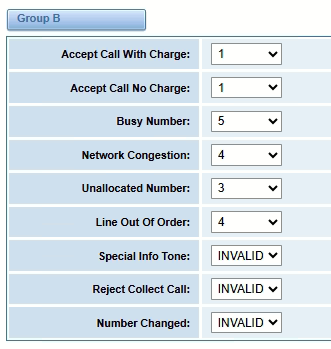OpenVox DGW-L301 Actualización de Firmware, Activar tono de ocupado CASTelecom
