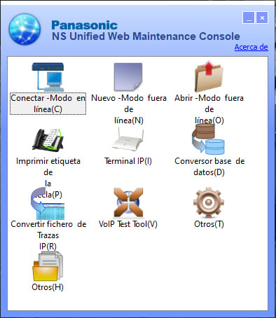 Panasonic NS Unified Web Maintenance Console Version 8.30 para Conmutadores KX-NS500 y KX-NS1000