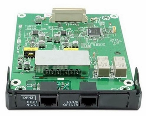Tarjeta para 2 interfono portero tipo KX-T30865 o KX-T7765, 2 abrepuertas contrachapas comerciales tradiconales y 2 Sensores Externos DPH2