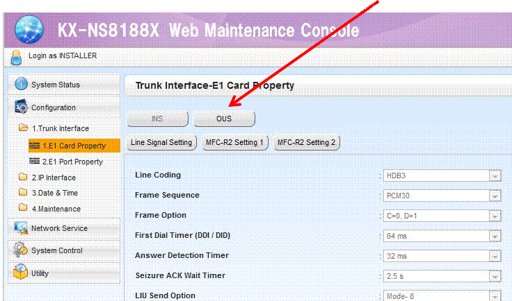 KX-NS8188 Guía de Configuración del Adaptador Gateway para Troncal Digital E1