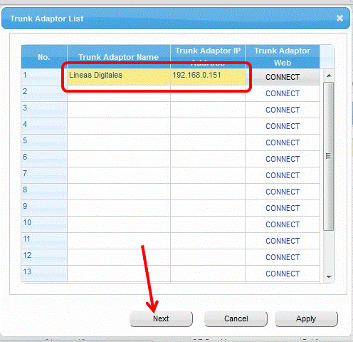 KX-NS8188 Guía de Configuración del Adaptador Gateway para Troncal Digital E1