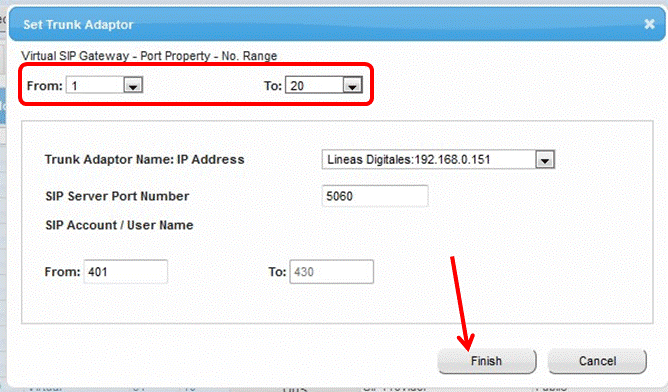 KX-NS8188 Guía de Configuración del Adaptador Gateway para Troncal Digital E1