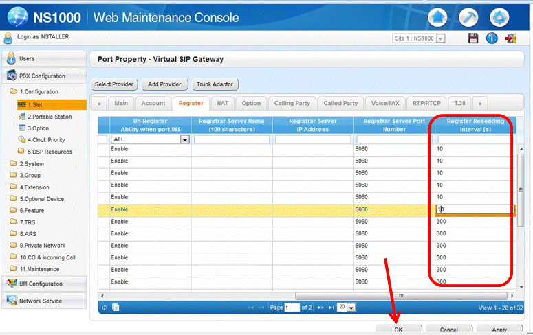 KX-NS8188 Guía de Configuración del Adaptador Gateway para Troncal Digital E1
