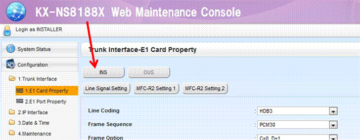 KX-NS8188 Guía de Configuración del Adaptador Gateway para Troncal Digital E1