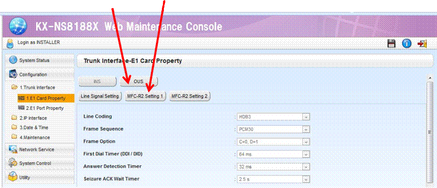 KX-NS8188 Guía de Configuración del Adaptador Gateway para Troncal Digital E1
