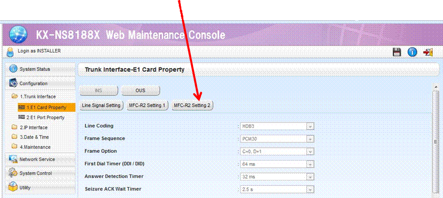 KX-NS8188 Guía de Configuración del Adaptador Gateway para Troncal Digital E1