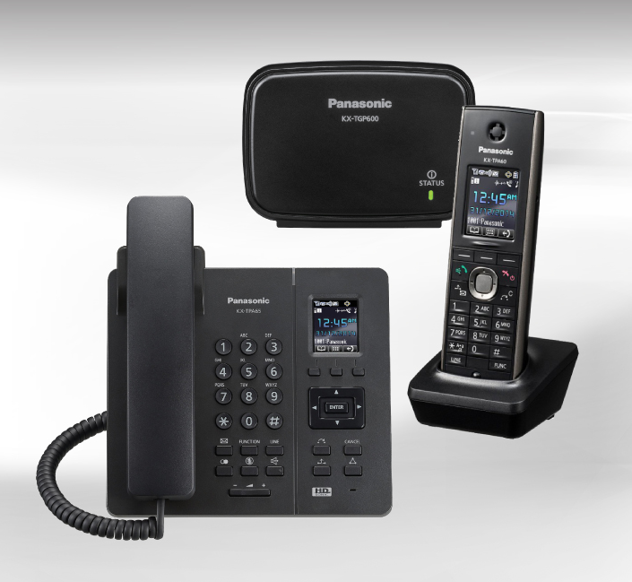 Nuevo Panasonic KX-TGP600 SIP Cordless Phone, KX-TPA60 SIP Cordless Handset y KX-TPA65 SIP Wireless Desk Phone