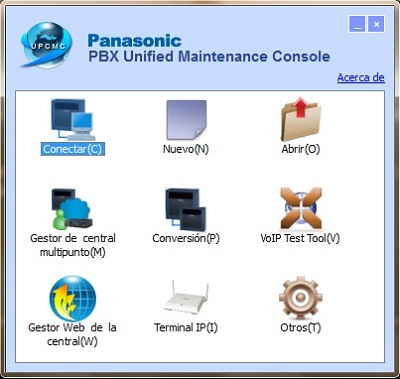 Consola de Mantenimiento Unificado UPCMC de Panasonic Versión 7.2.1.0 R3