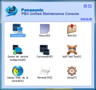 Consola de Mantenimiento Unificado UPCMC de Panasonic Versión 7.4.1.0 R3